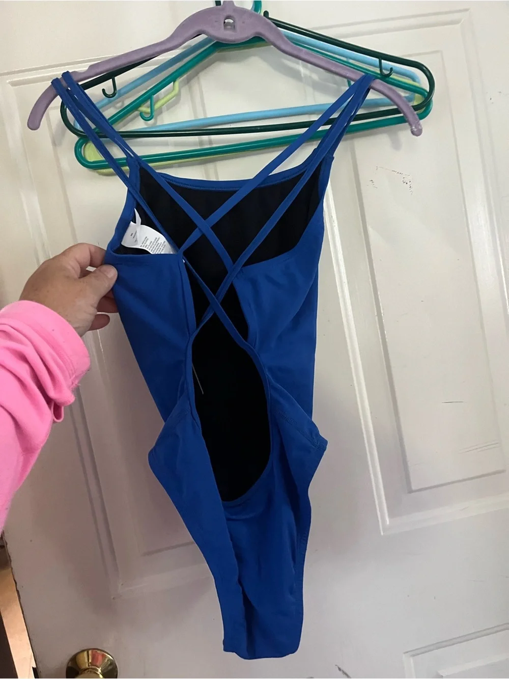Nike Blue Athletic One-Piece Swimsuit